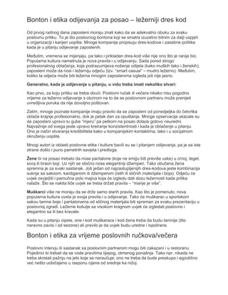 Bonton i etika za posao