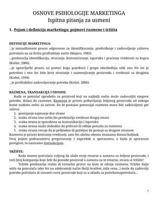 Osnove psihologije marketinga