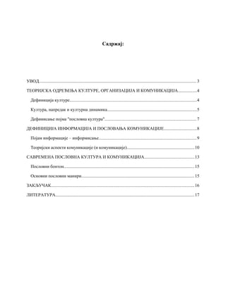 Kultura i komunikacija