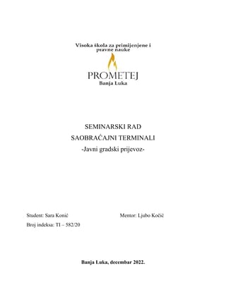 Javni gradski prijevoz