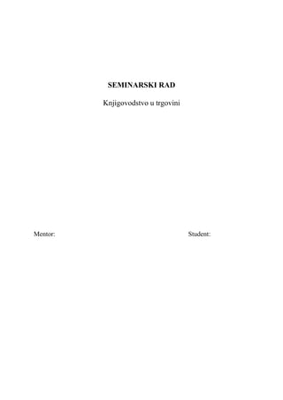 Knjigovodstvo u trgovini