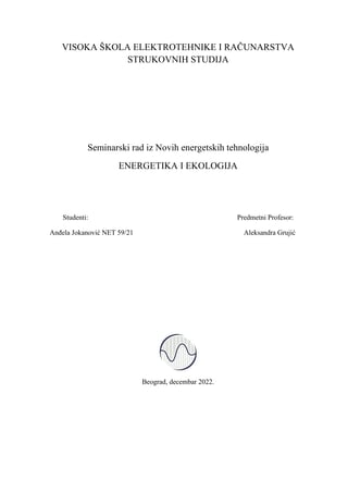 Energetika i ekologija