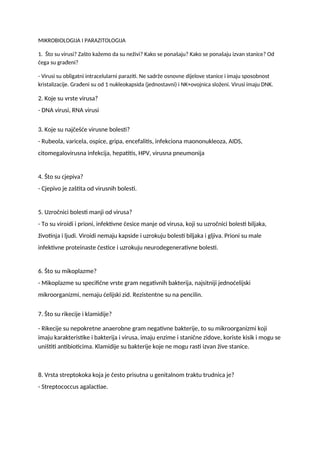 Mikrobiologija i parazitologija