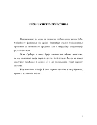 Nervni sistem i čula