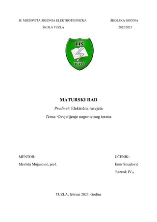 Osvjetljenje nogometnog terena