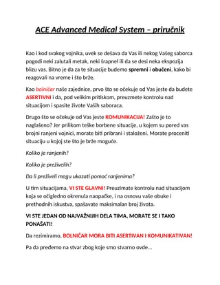 Priručnik za medicinsku obuku