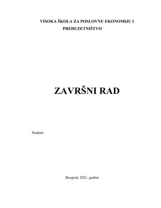 Promocija kao instrument marketing miksa, sa posebnim osvrtom na ličnu prodaju
