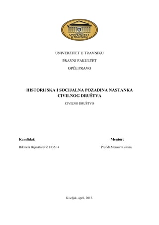 Nastanak civilnog društva