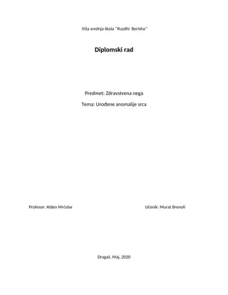 Urođene anomalije srca