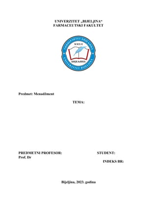 Zdravstveni menadžment