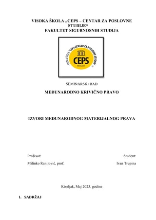 Izvori međunarodnog materijalnog prava