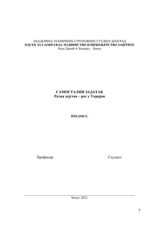 Ratna dejstva – rat u Ukrajini