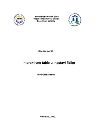 Interaktivne table u nastavi fizike