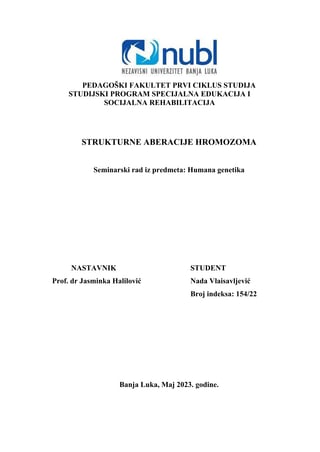 Strukturne aberacije hromosoma