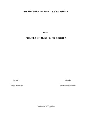 Podjela Korejskog poluotoka