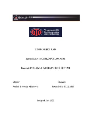 Elektronsko poslovanje