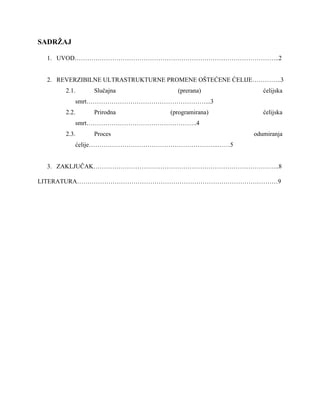 Reverzibilne ultrastrukturne promene oštećene ćelije