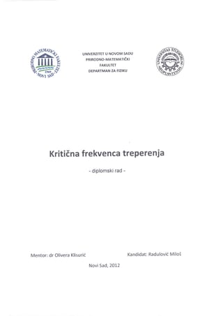 Kritična frekvenca treperenja