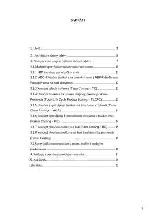 Metode određivanja prodajnih cena