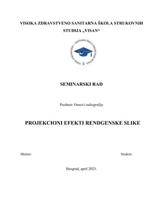 Projekcioni efekti rendgenske slike