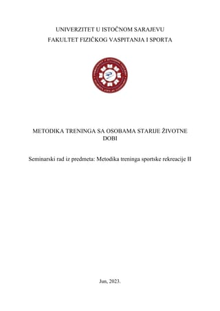 Metodika treninga sa osobama starije životne dobi