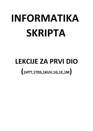Informatika skripta