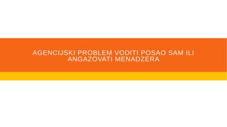 Agencijski problem