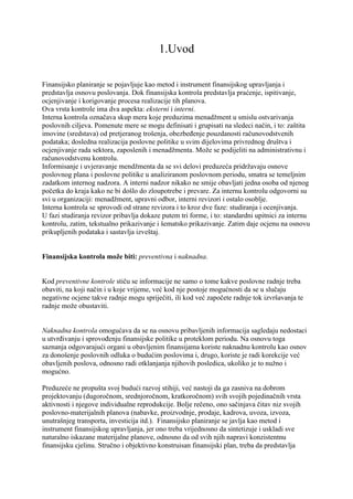 Interna kontrola i revizija