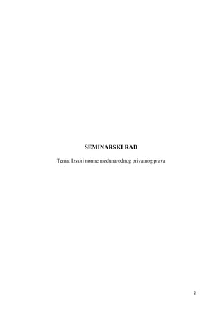 Izvori normi međunarodnog privatnog prava