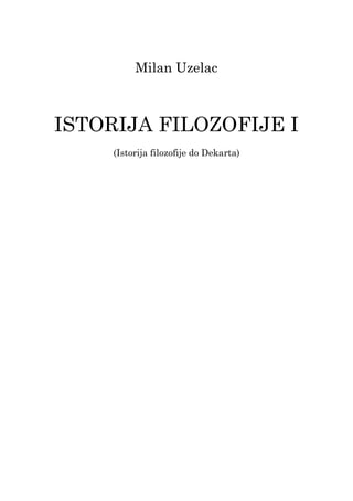 Istorija filozofije