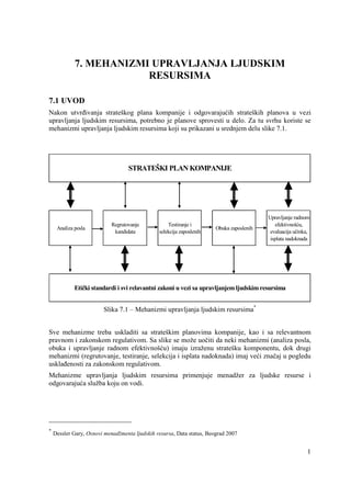 Mehanizmi upravljanja ljudskim resursima