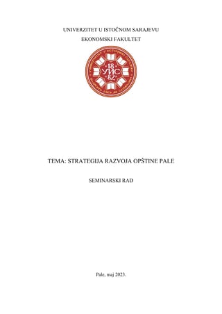 Strategija razvoja opštine Pale