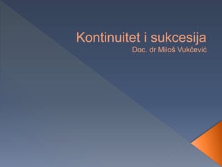 Kontinuitet i sukcesija