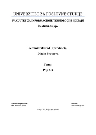 Pop art: uticaj na savremeni grafički dizajn
