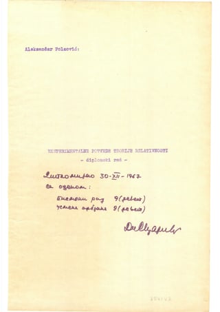 Eksperimanetalne potvrde teorije relativnosti