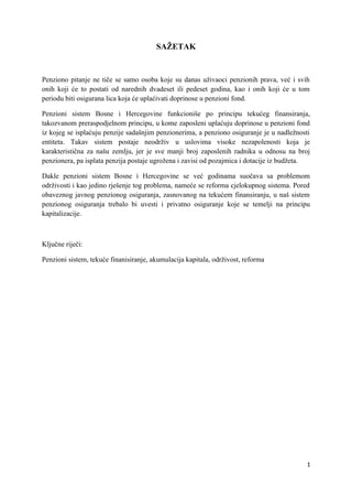 Penzioni sistem Bosne i Hercegovine