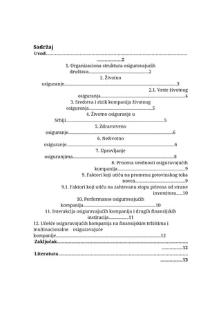 Osiguravajuće kompanije