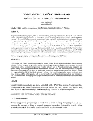 Osnovni koncepti grafičkog programiranja