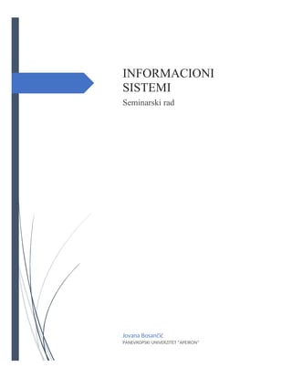 Informacioni sistemi