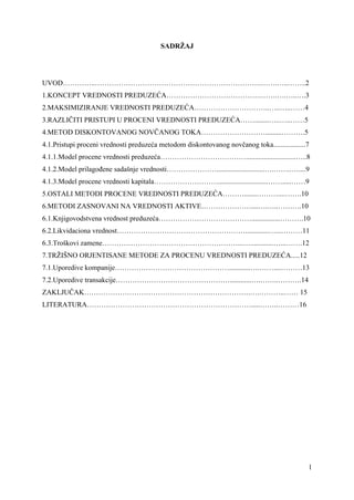 Procena vrednosti preduzeća