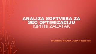 Analiza softvera za SEO optimizaciju