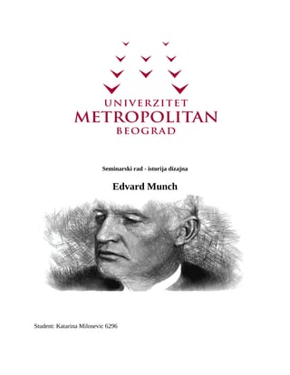 Istorija dizajna – Edvard Munch