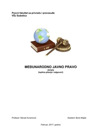 Međunarodno Javno Pravo skripta