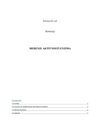 Merenje aktivnosti enzima