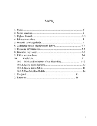 Dejstvo izduvnih gasova na biljke