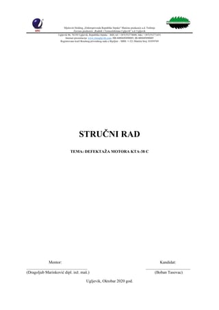 Defektaža motora KTA-38 C