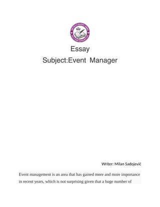 Event manager