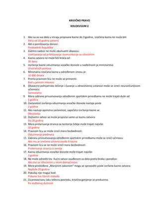 Krivično pravo zastarelost