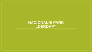 Nacionalni park Đerdap