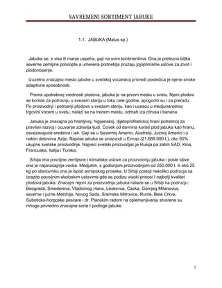 Savremeni sortiment jabuke